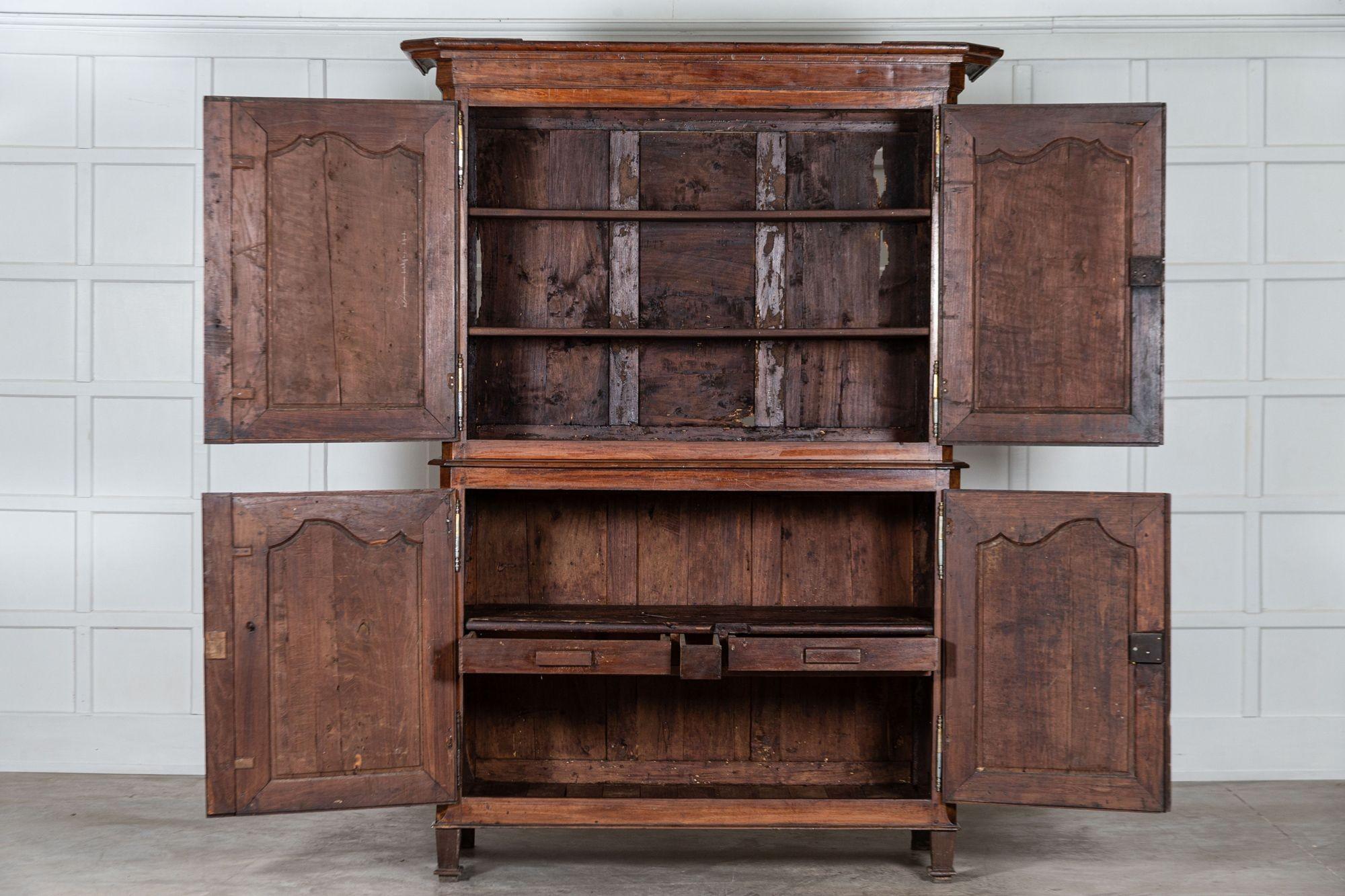 circa 1800
Large French 19th century walnut buffet Deux Corps
Sourced from the South of France
We can also customise existing pieces to suit your scheme/requirements. We have our own workshop, restorers and finishers. From adapting to finishing