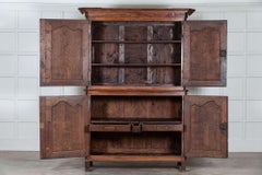Large French 19th Century Walnut Buffet Deux Corps