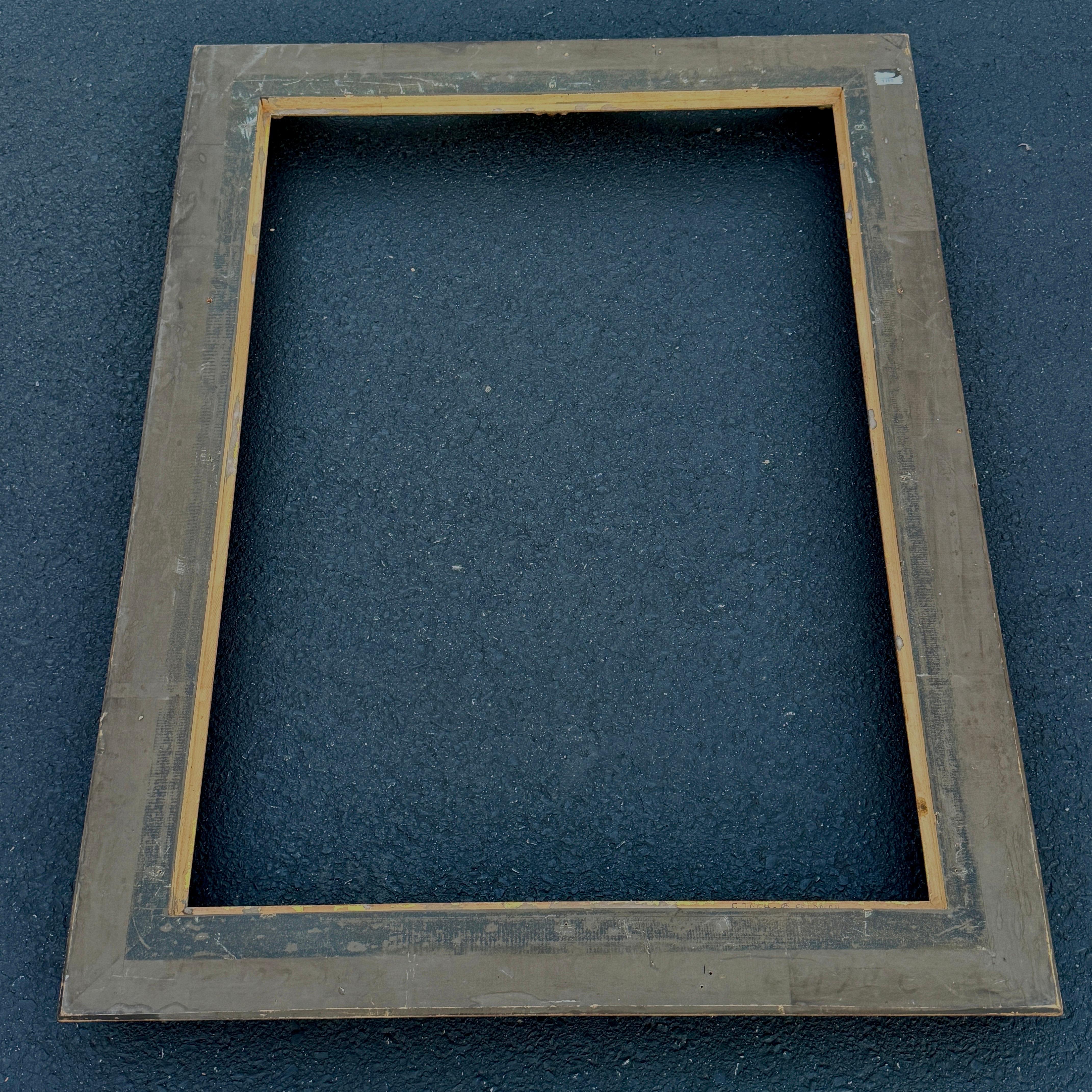 Large French 20th Century Carved Gilt Wood Frame, Rococo Style For Sale 11