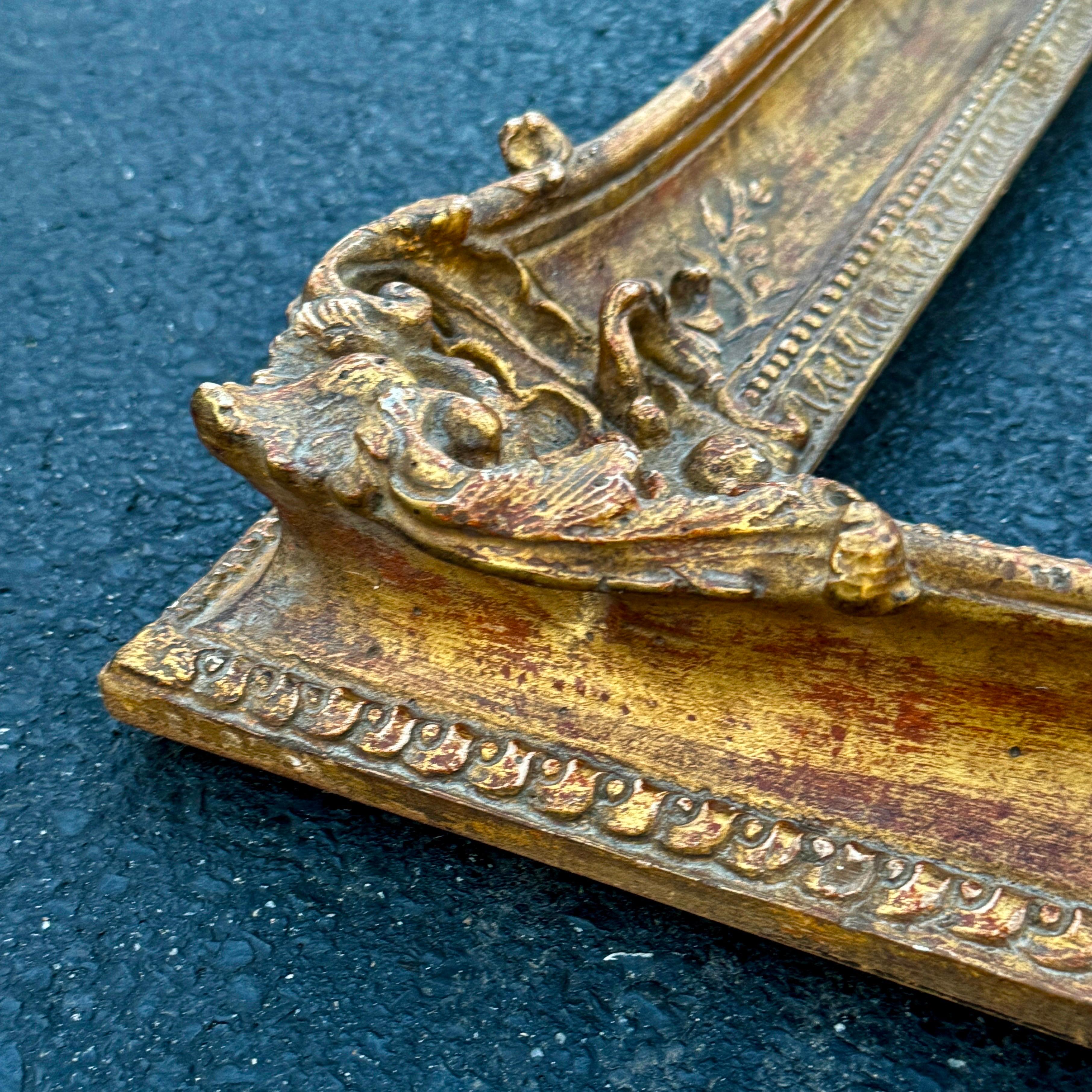 Large French 20th Century Carved Gilt Wood Frame, Rococo Style For Sale 13