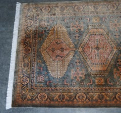 Large French Antique Aztek Kilim Style Rug / Carpet Very Nicely Aged