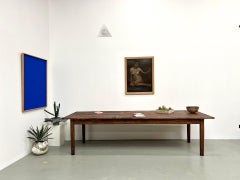 Large french 70s pine farmhouse table