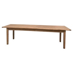 Large french 70s pine farmhouse table
