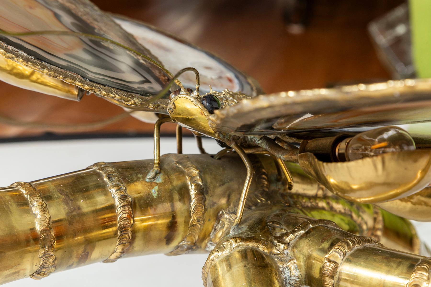 Grande table basse papillon en agate française conçue par Isabelle Faure en vente 3