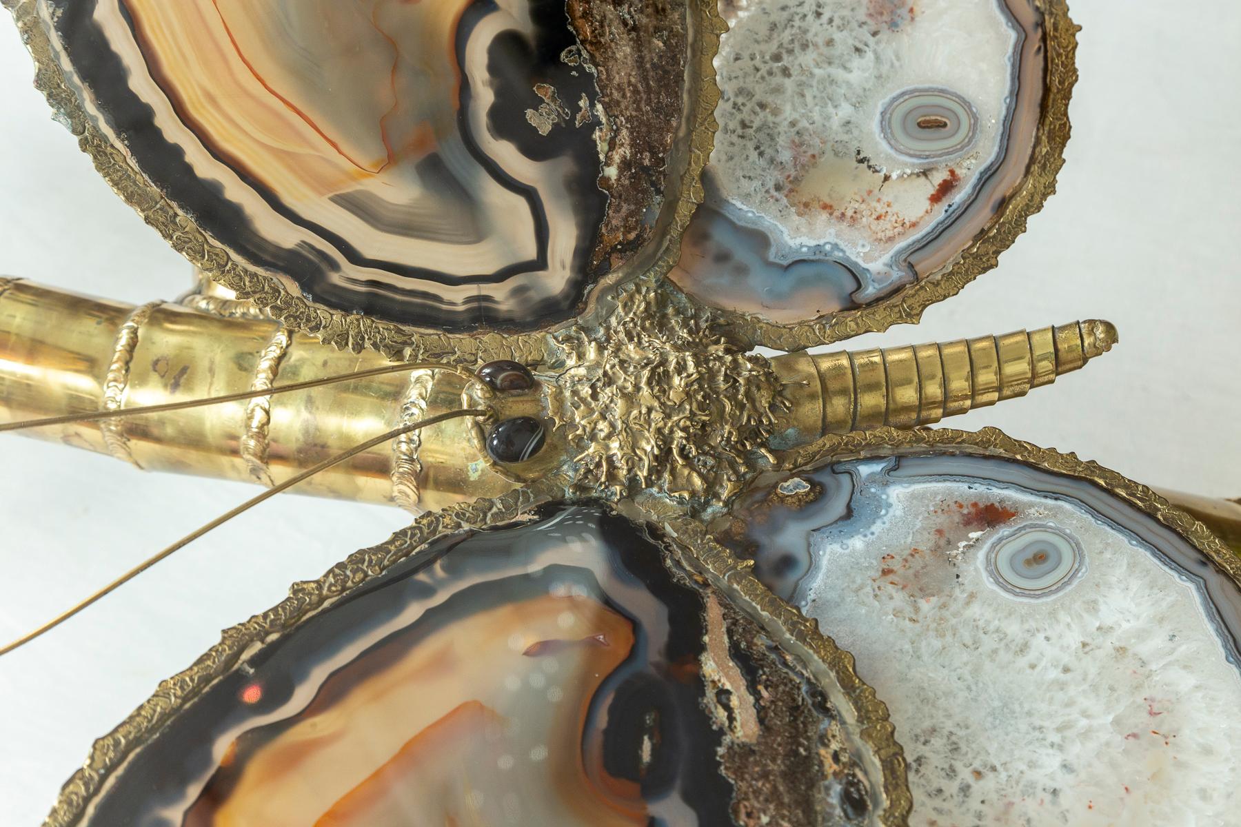 Grande table basse papillon en agate française conçue par Isabelle Faure en vente 5