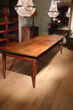 Large French Antique Cherrywood Farmhouse Table
