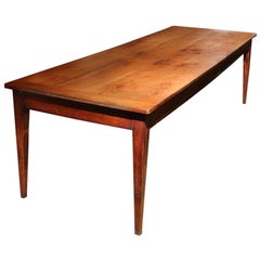 Large French Antique Cherrywood Farmhouse Table