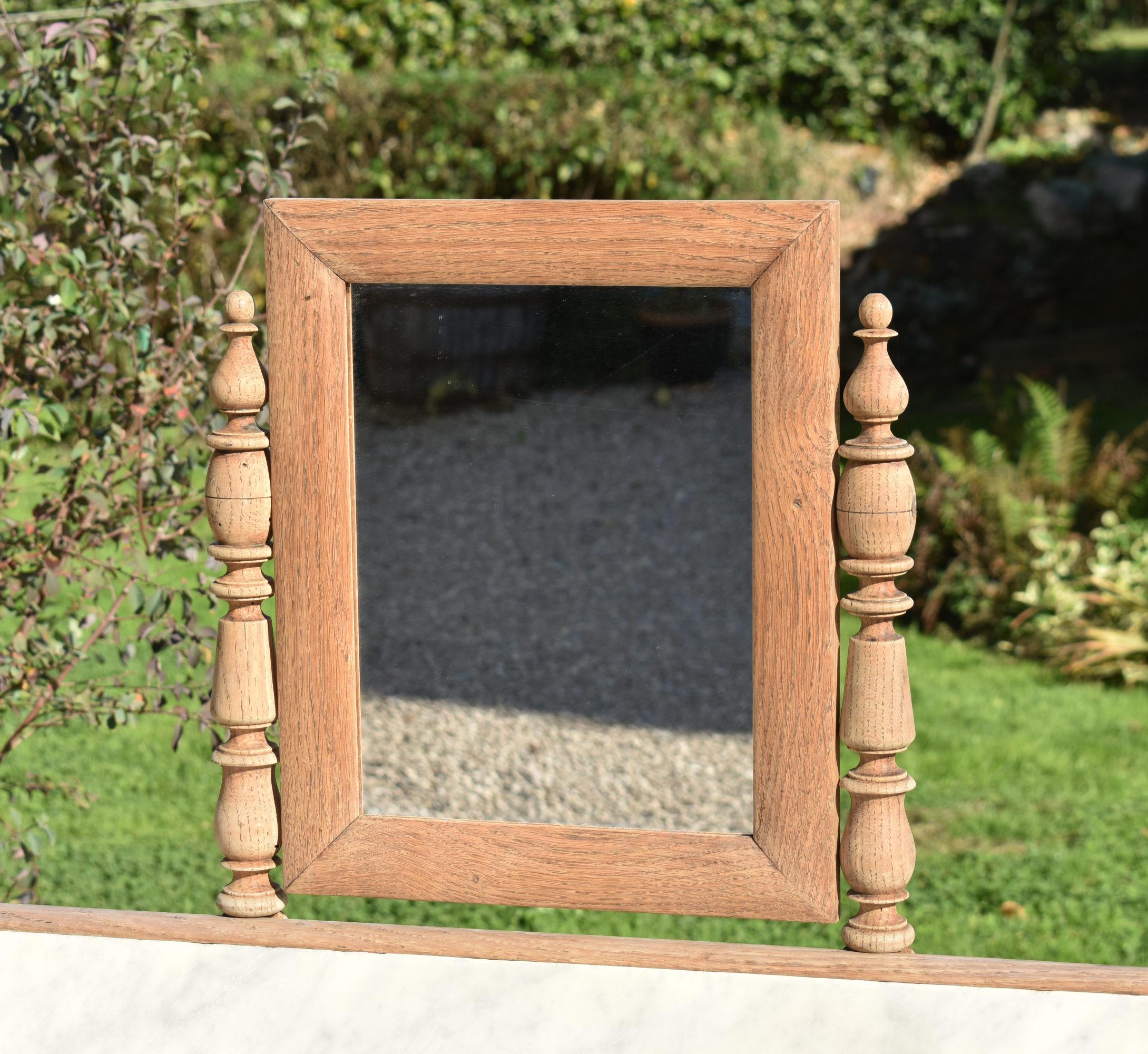 Grande lavabo francese Antique French con specchio in vendita 1