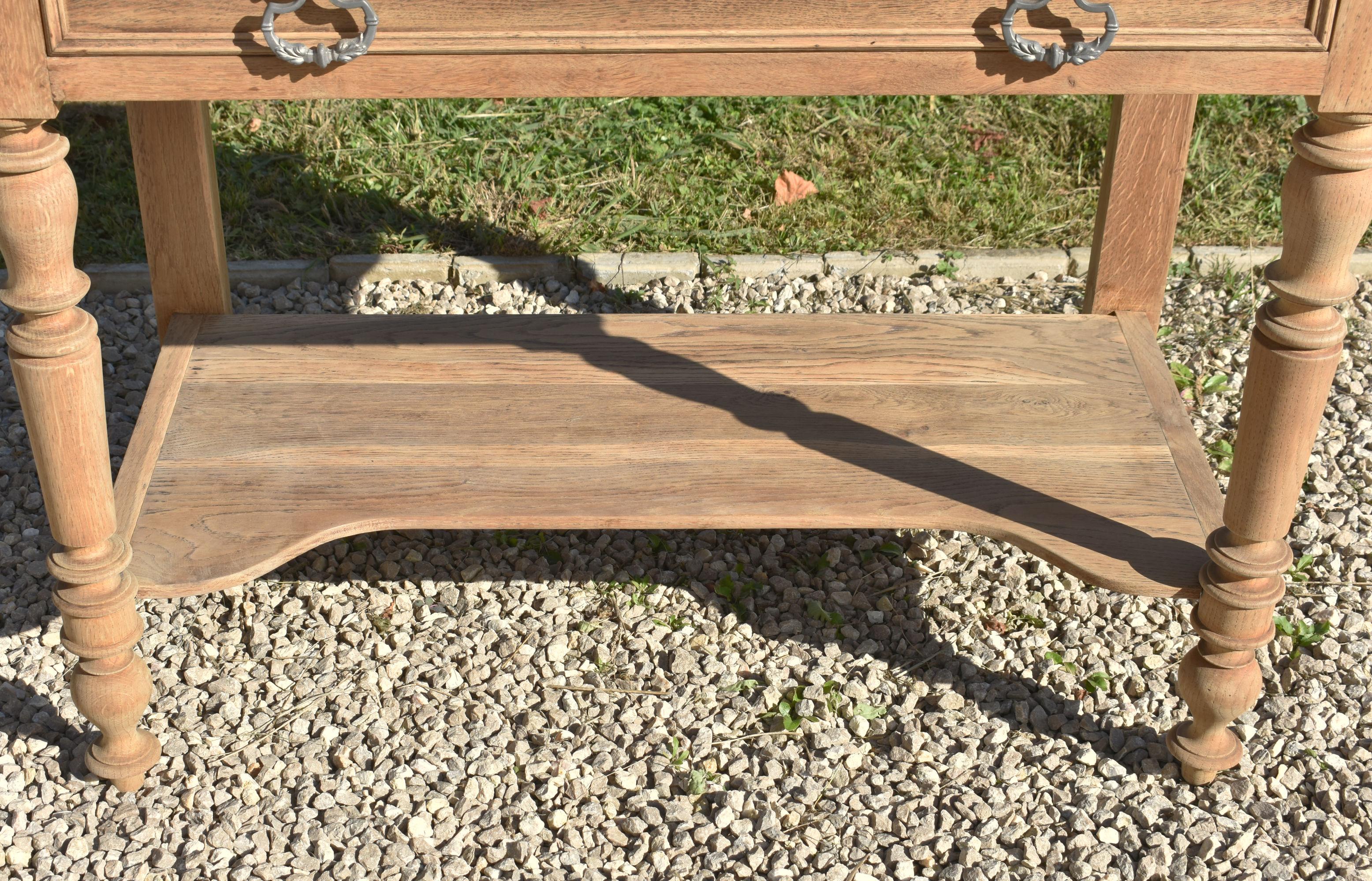 Grande lavabo francese Antique French con specchio in vendita 2