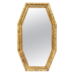 Large French Antique Octagonal Mirror, circa 1930