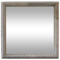 Large French Antique Twisted Zinc Frames with Mirrors (3 Available)