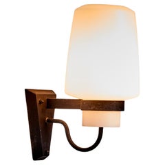 Large French Architectural Wall Lamp, 1950s