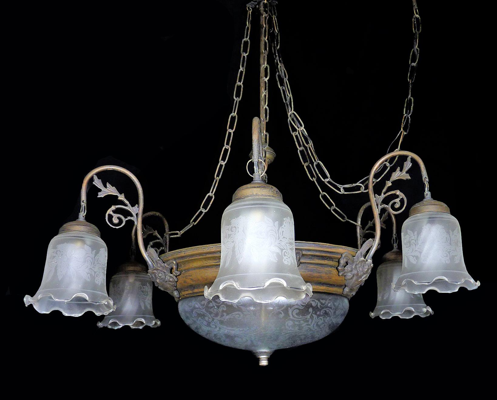 french art deco chandelier