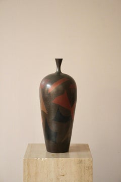 Large French Art Deco Ceramic Vase, circa 1930