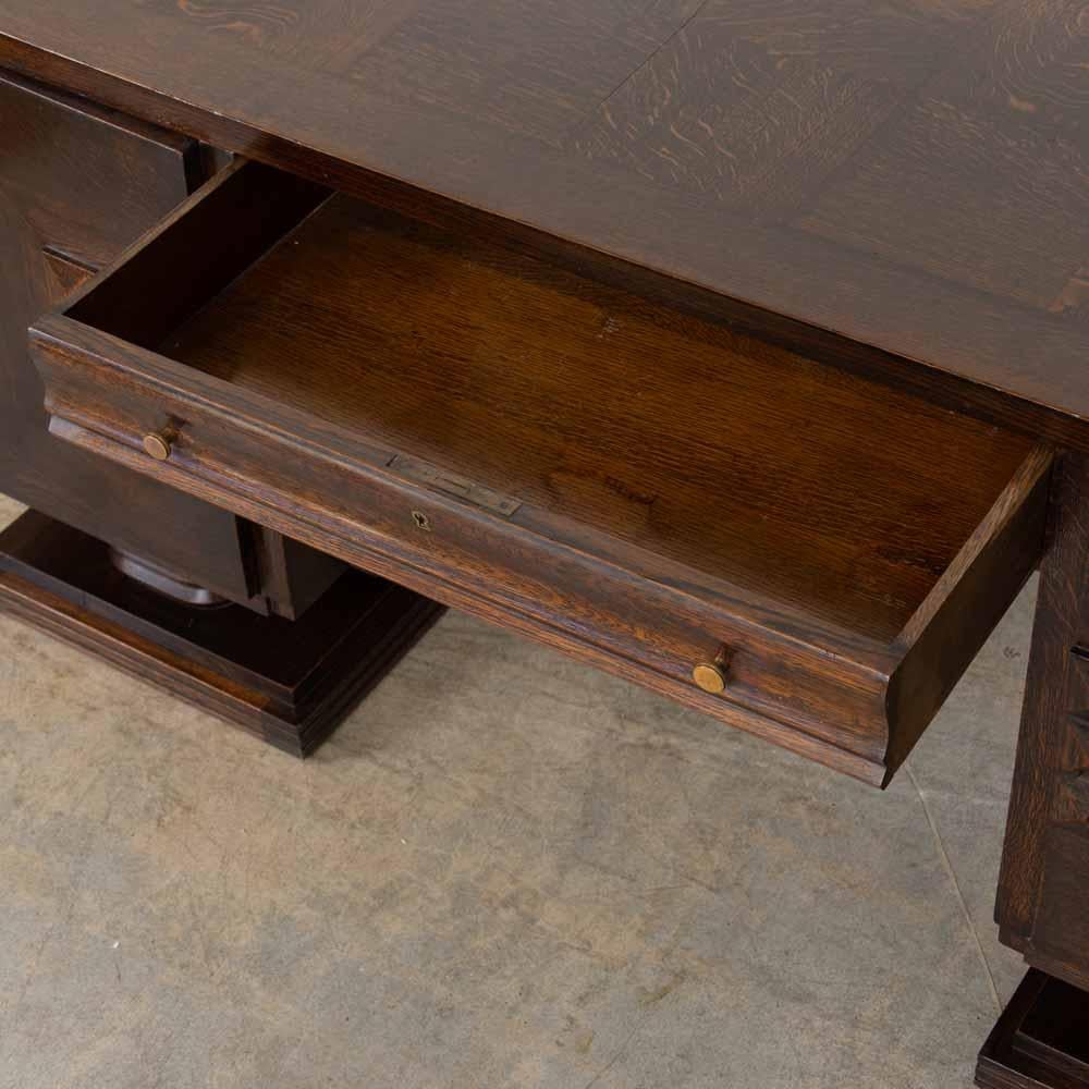 Grande scrivania francese Art Deco di Charles Dudouyt in vendita 4