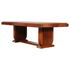 Large French Art Deco Extending Dining Table by Christian Krass