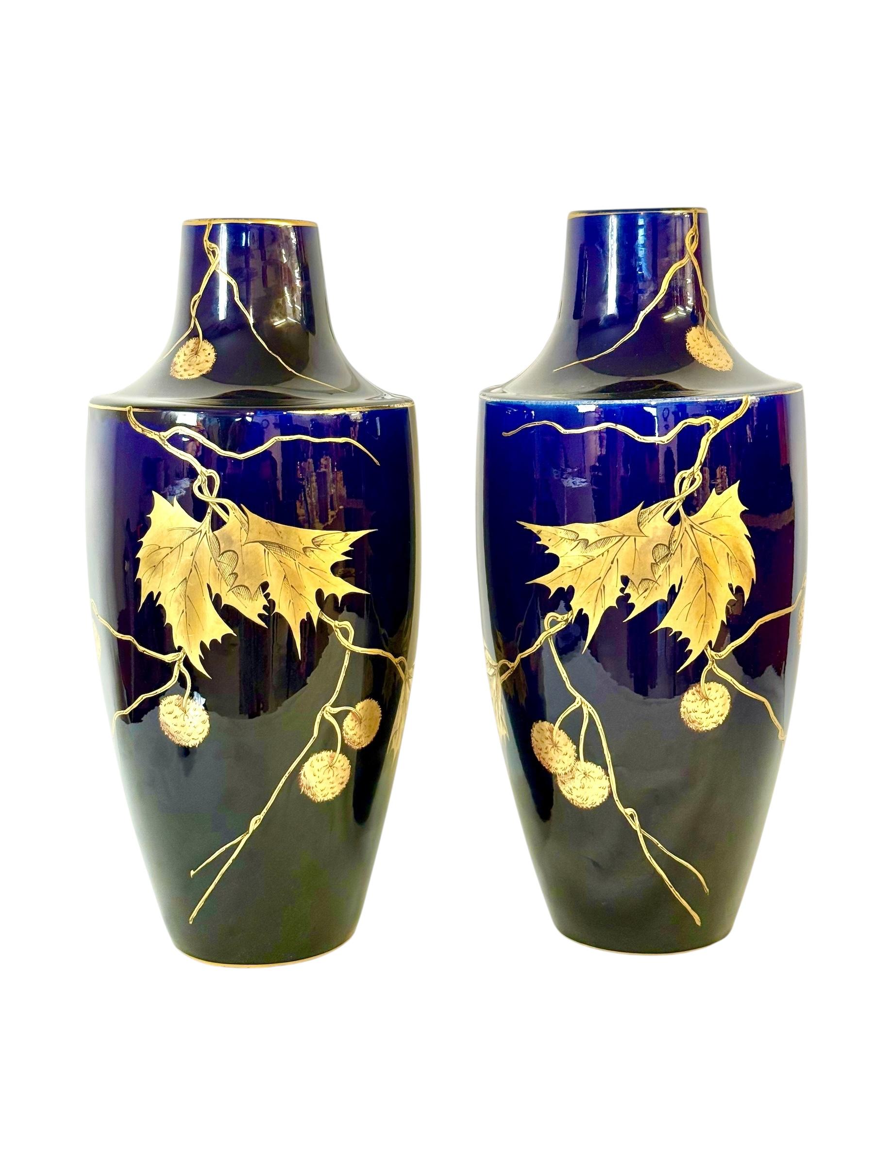 Grandi vasi francesi in maiolica Art Déco di Gustave Asch, 1920 circa in vendita 11
