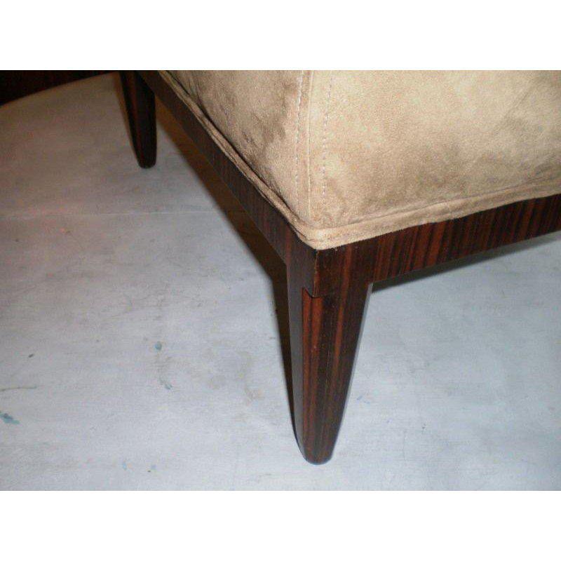 Mid-20th Century Large French Art Deco Bench or Ottoman, Jules Leleu Inspired For Sale