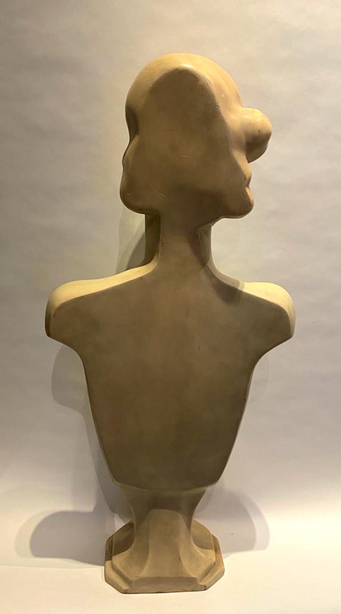 Large French Art Deco Mannequin Display of 1930s Chic Woman For Sale 1