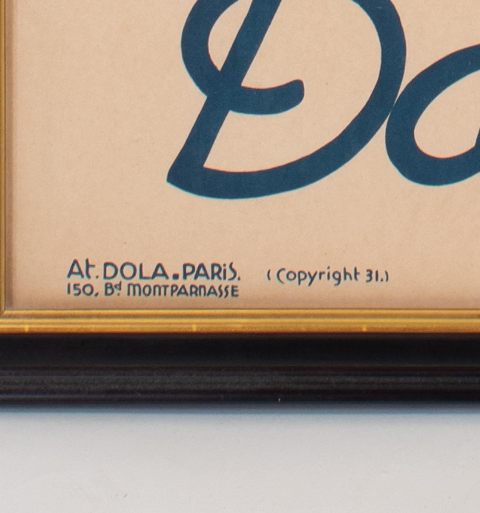 Grande affiche de film Art déco de Stella Dargis par Dola en vente 2