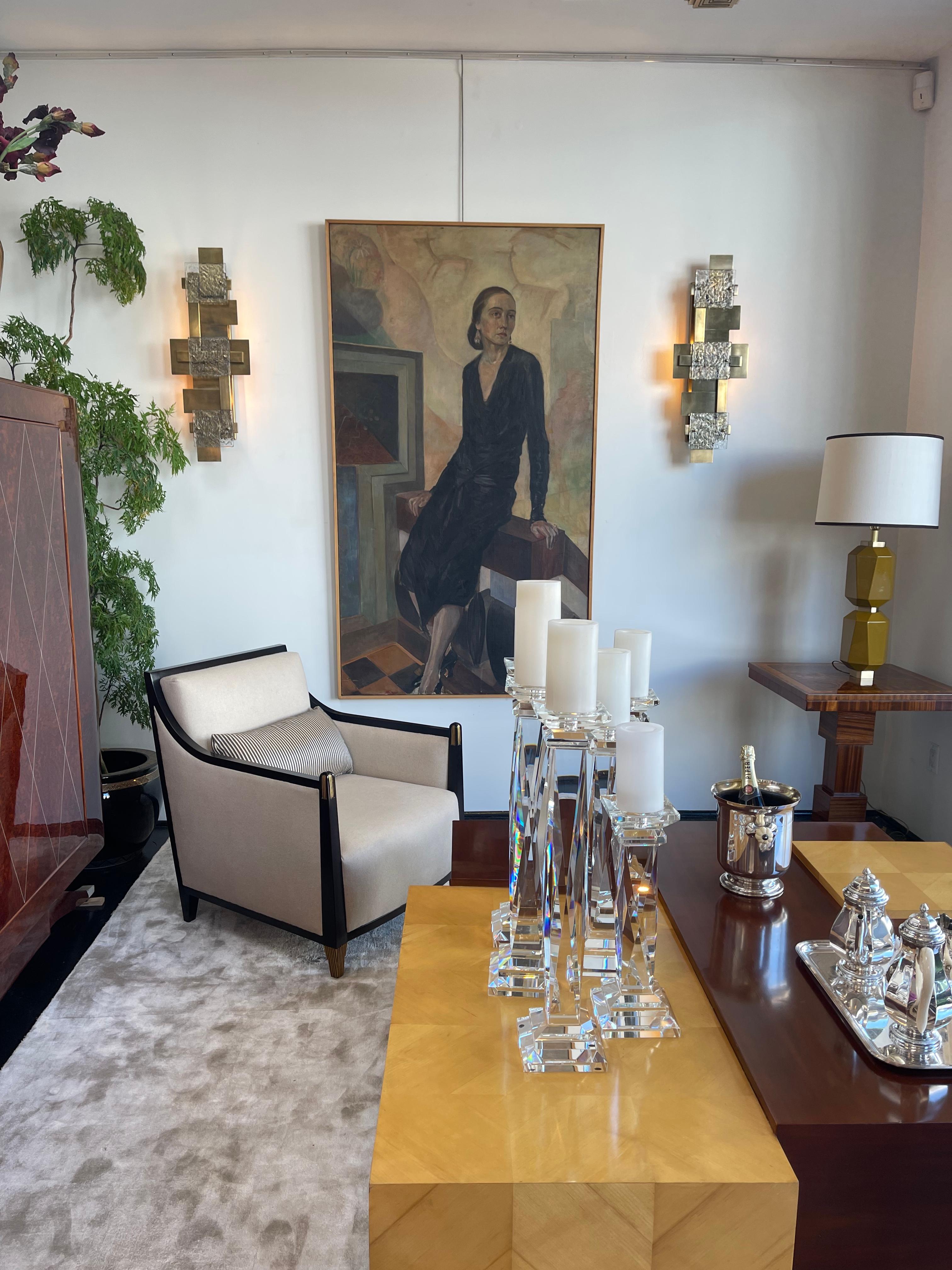 Large French Art Deco Portrait of Madam Dunan In Good Condition In Los Angeles, CA