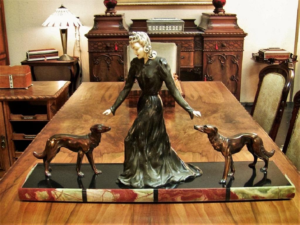 art deco borzoi
