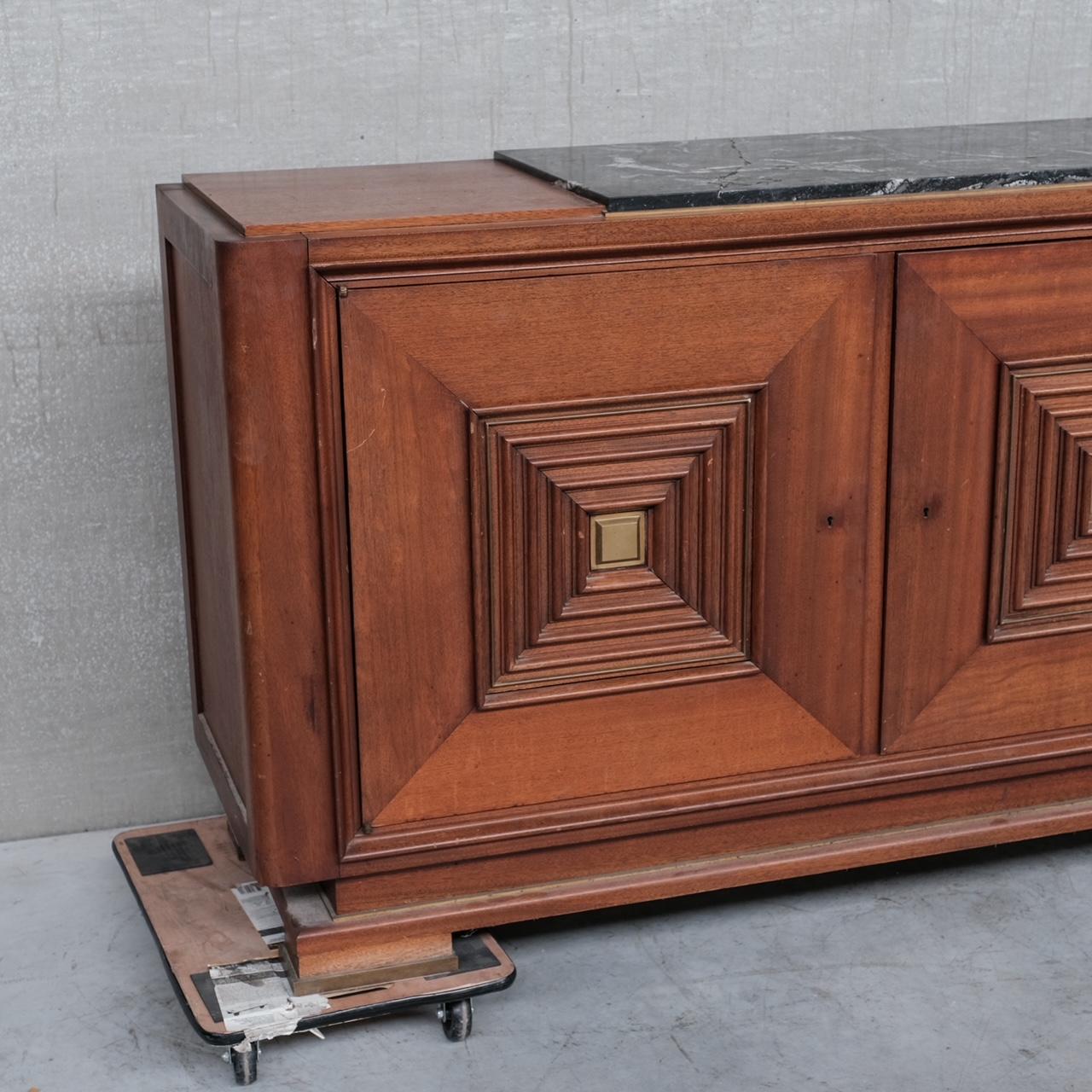 20th Century Large French Art Deco Sideboard in manner of Maxime Old For Sale
