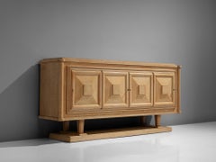 Large French Art Deco Sideboard in Oak