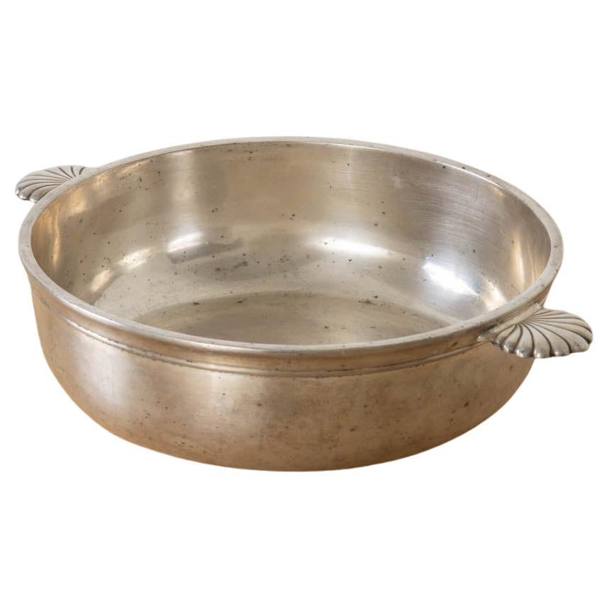 Large French Art Deco Silver Bowl