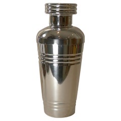 Antique Large French Art Deco Silver Plated Cocktail Shaker, c.1925