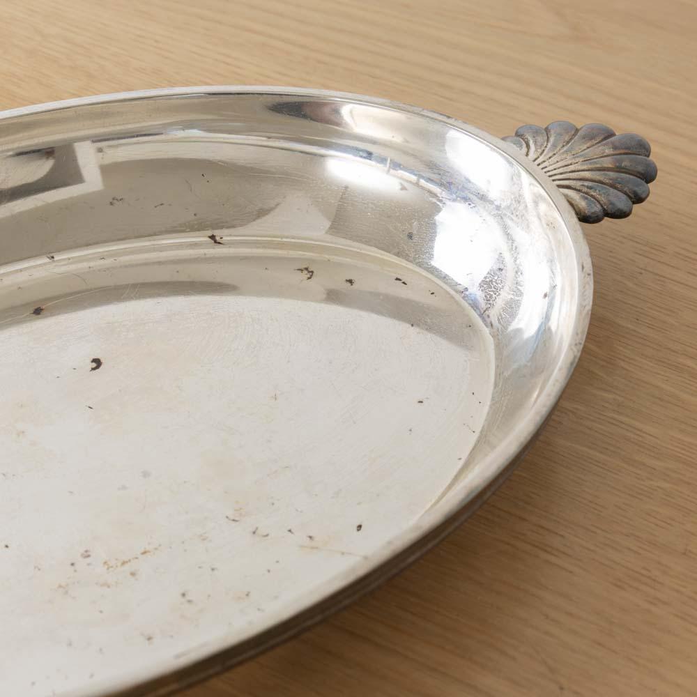 Großes französisches Art Deco Silber Tablett im Angebot 3