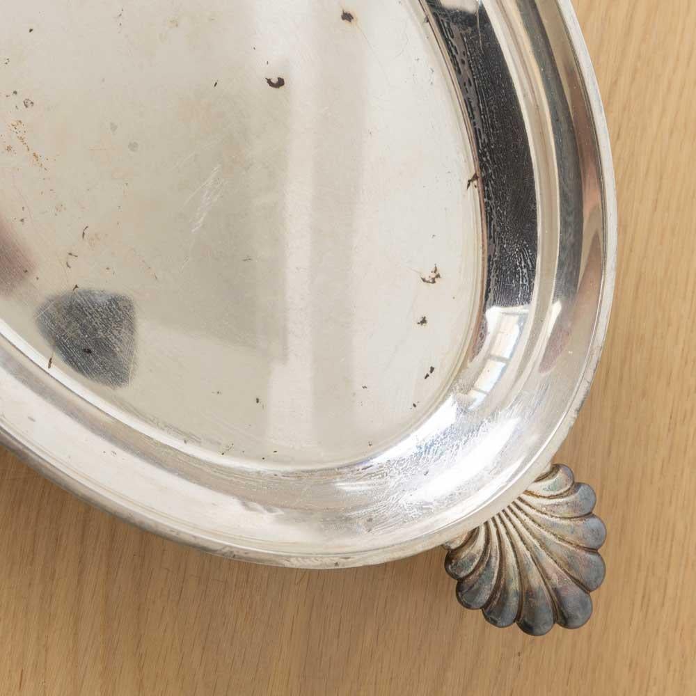 Großes französisches Art Deco Silber Tablett im Angebot 4