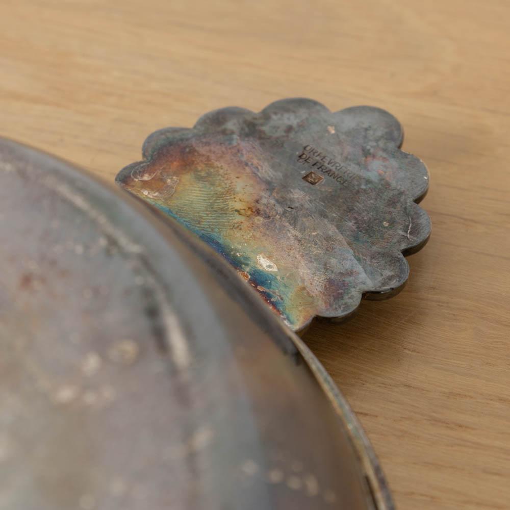 Großes französisches Art Deco Silber Tablett im Angebot 5