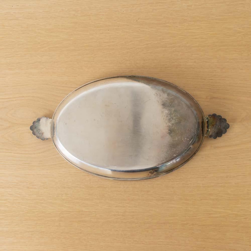 Großes französisches Art Deco Silber Tablett im Angebot 6