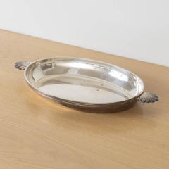 Großes französisches Art Deco Silber Tablett