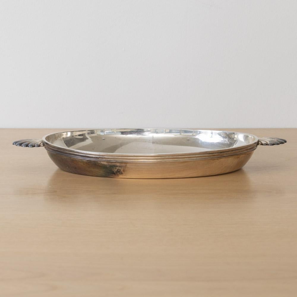 Großes französisches Art Deco Silber Tablett (Französisch) im Angebot