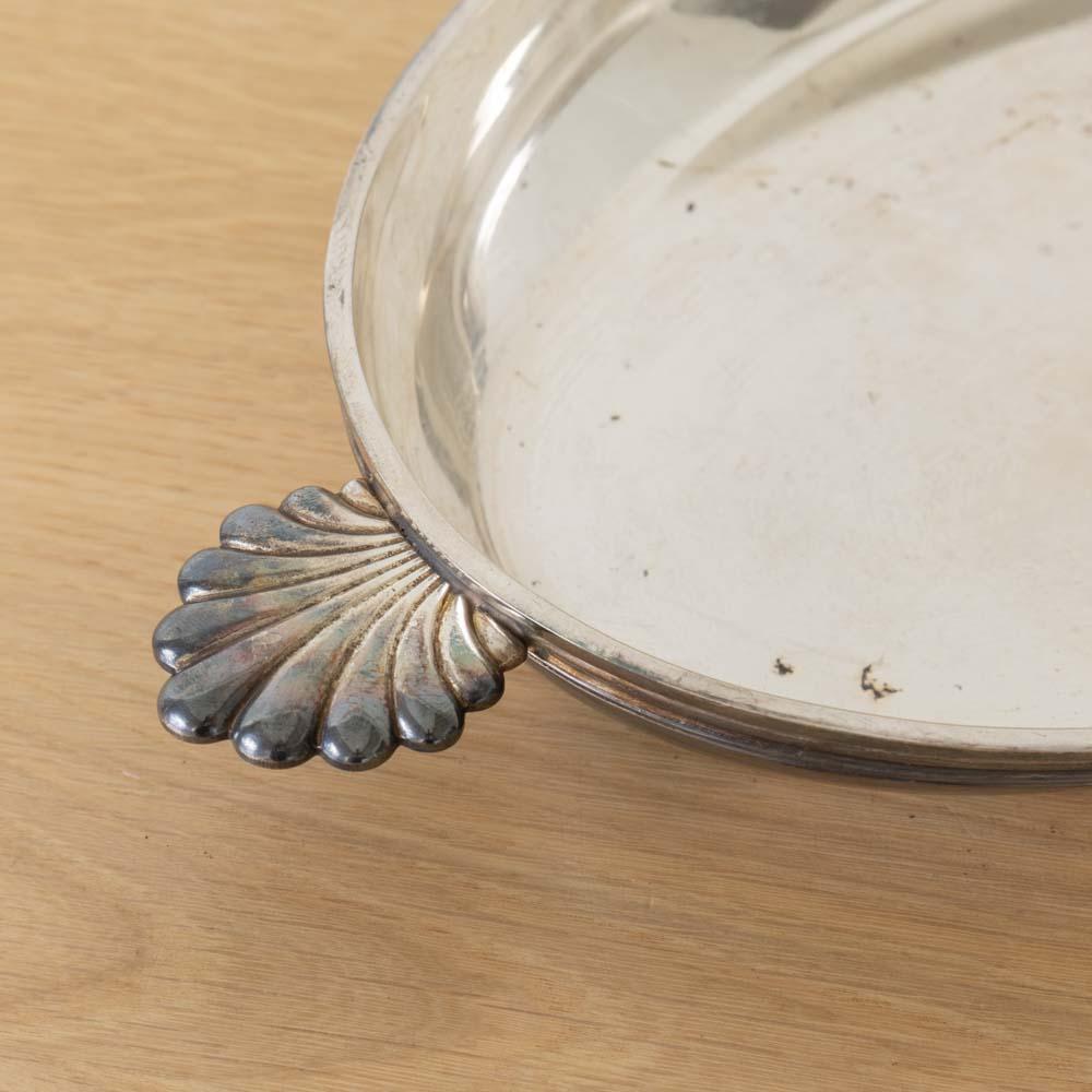 Großes französisches Art Deco Silber Tablett im Angebot 1