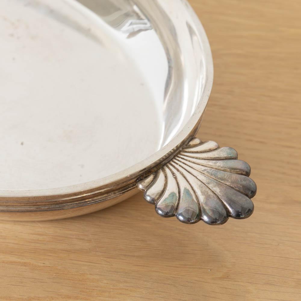 Großes französisches Art Deco Silber Tablett im Angebot 2