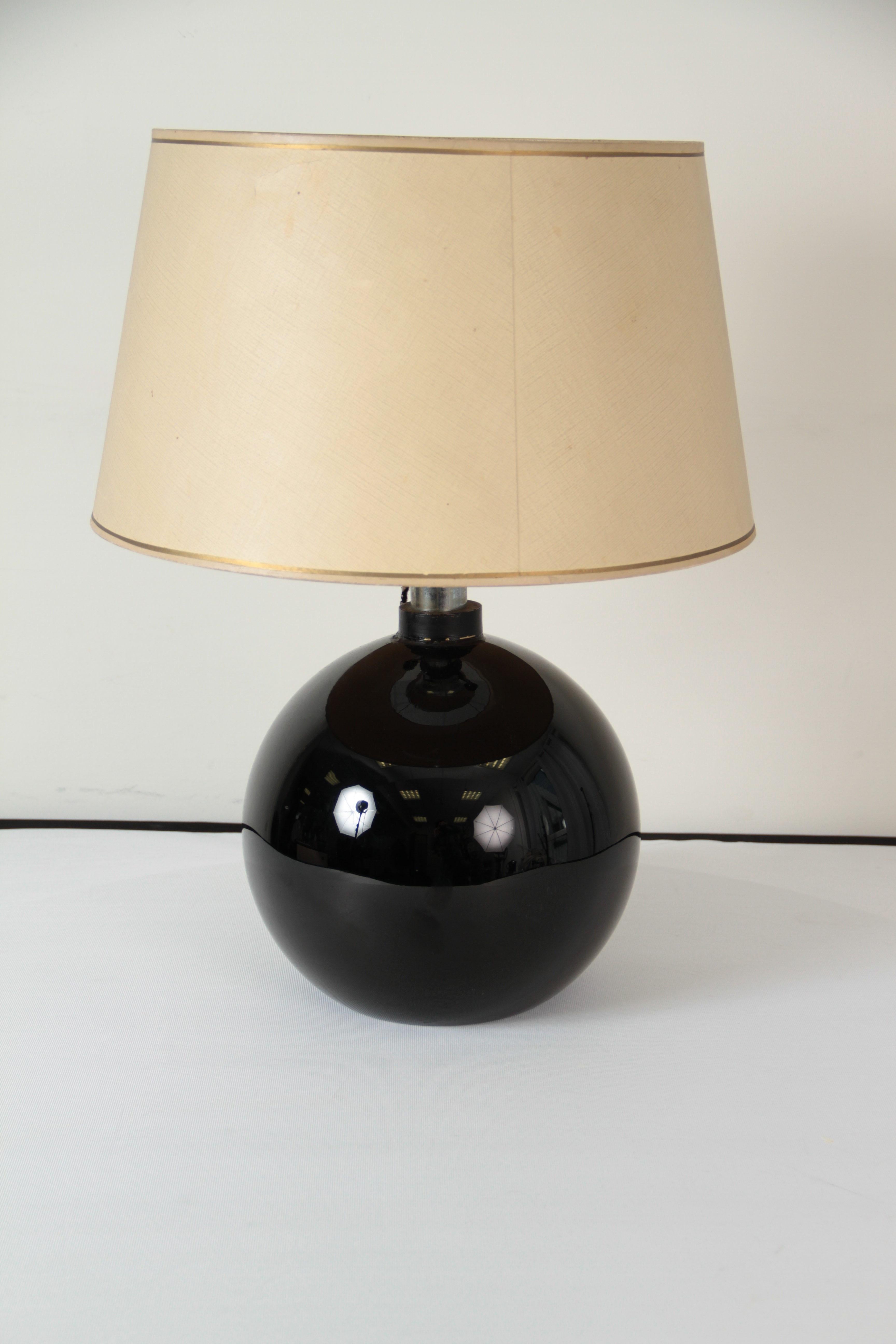 Mid-20th Century Large French Art Deco Table Lamp, 1930s For Sale