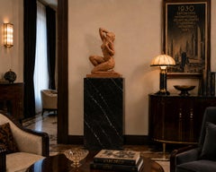 Grande sculpture Art déco française en terre cuite d'Ugo Cipriani, 1920