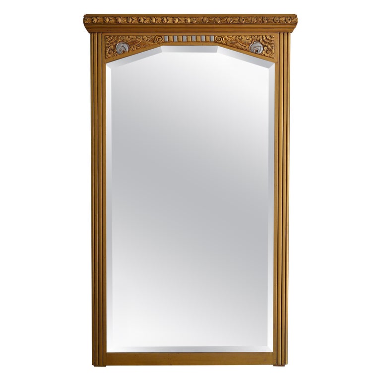 Large French Art Deco Wall Mirror 1933 For At 1stdibs Large French Art Deco Wall Mirror 1933 For At 1stdibs