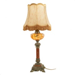 ART NOUVEAU PETROL LAMP converted - French