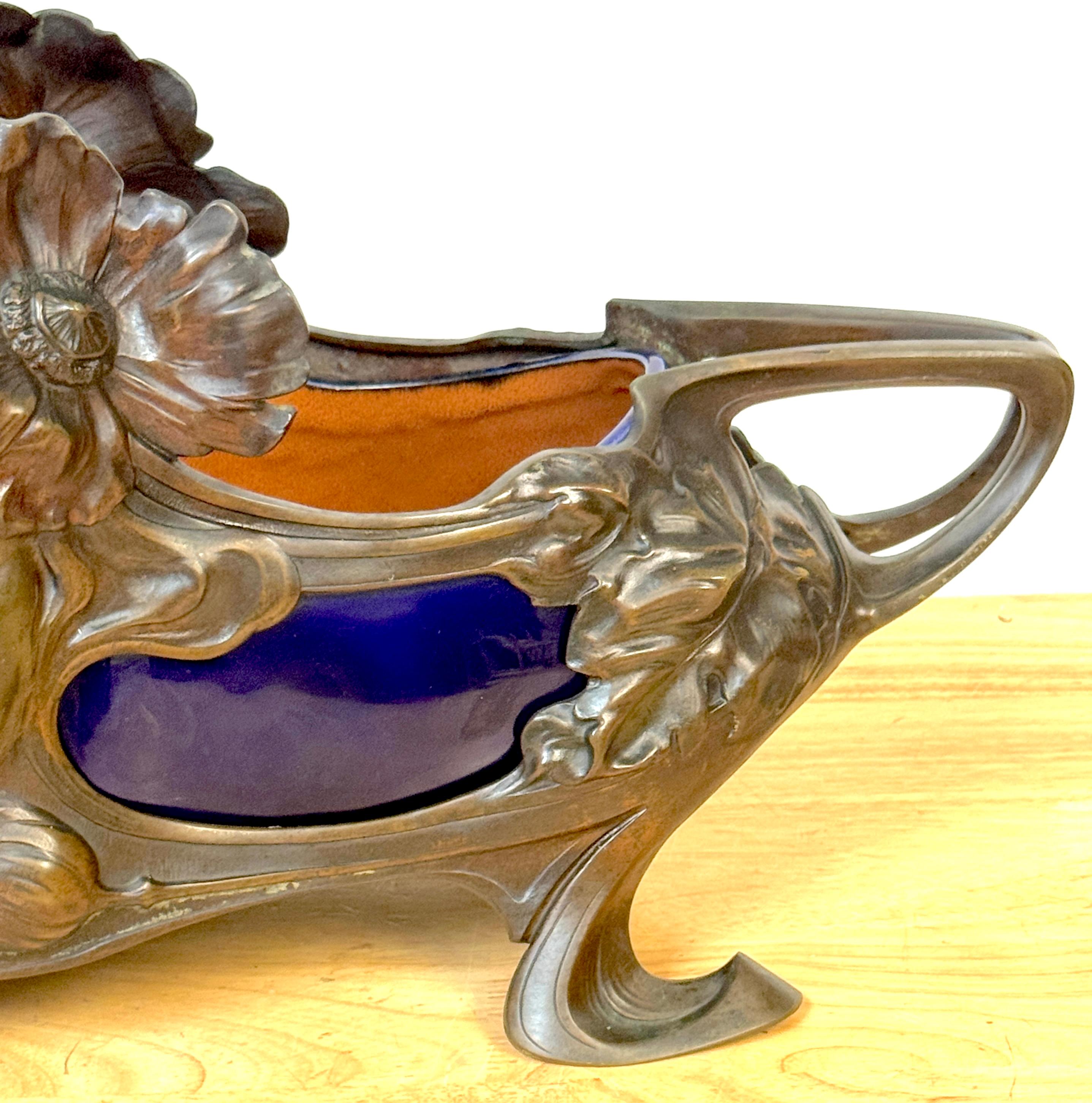 Gran centro de mesa francés Art Nouveau 