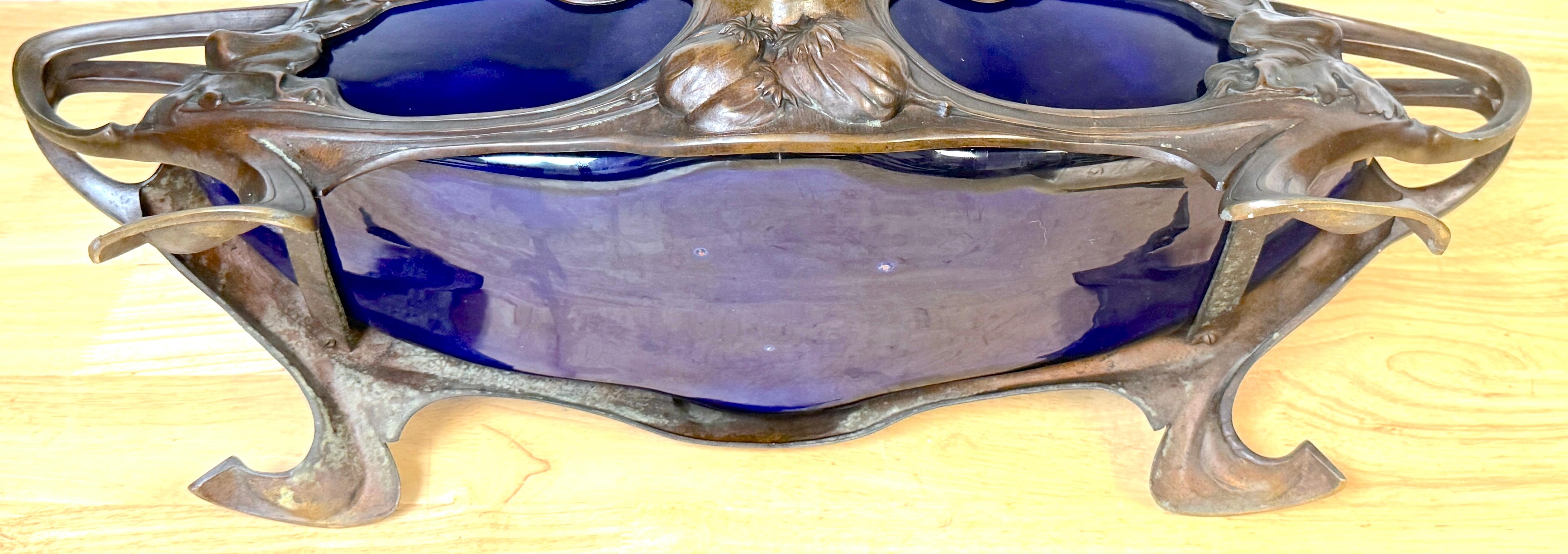 Gran centro de mesa francés Art Nouveau 