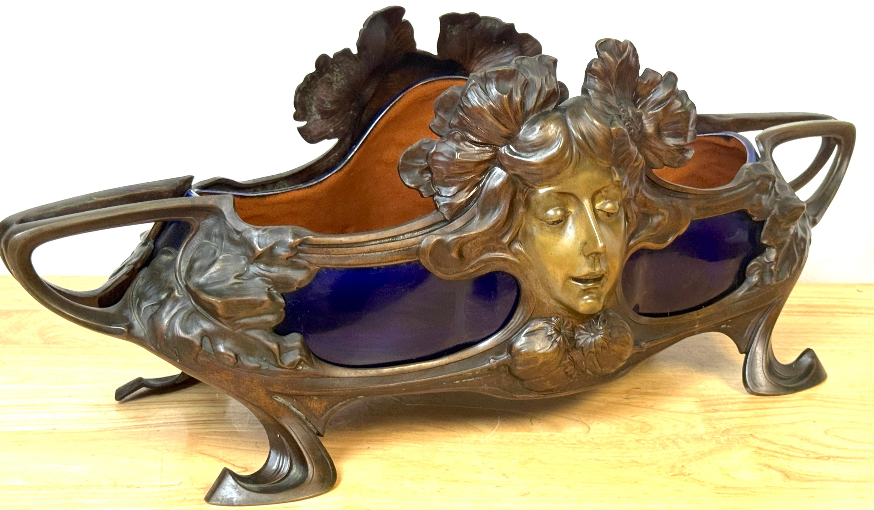 Gran centro de mesa francés Art Nouveau 