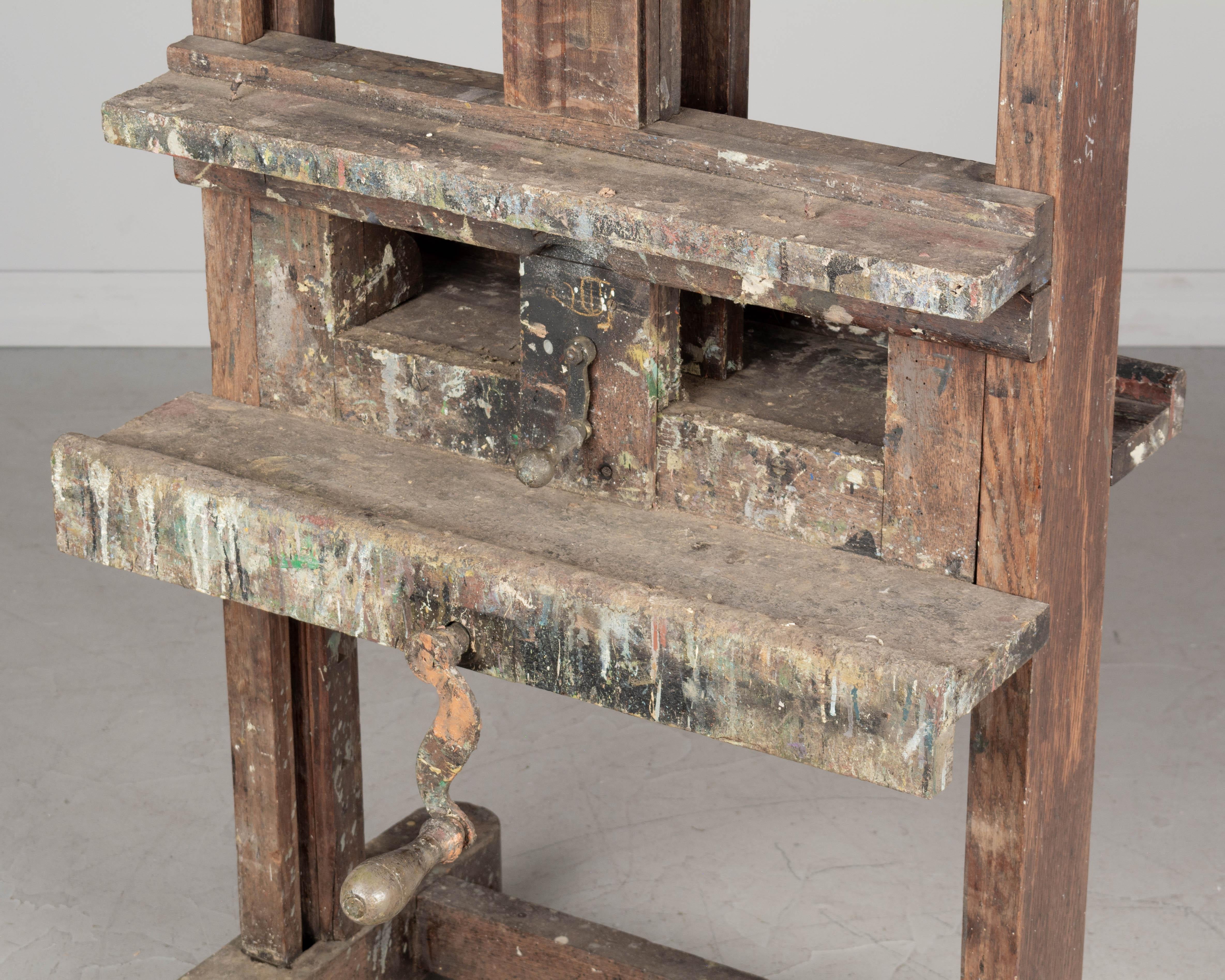 Large French Artist Painter's Easel 4