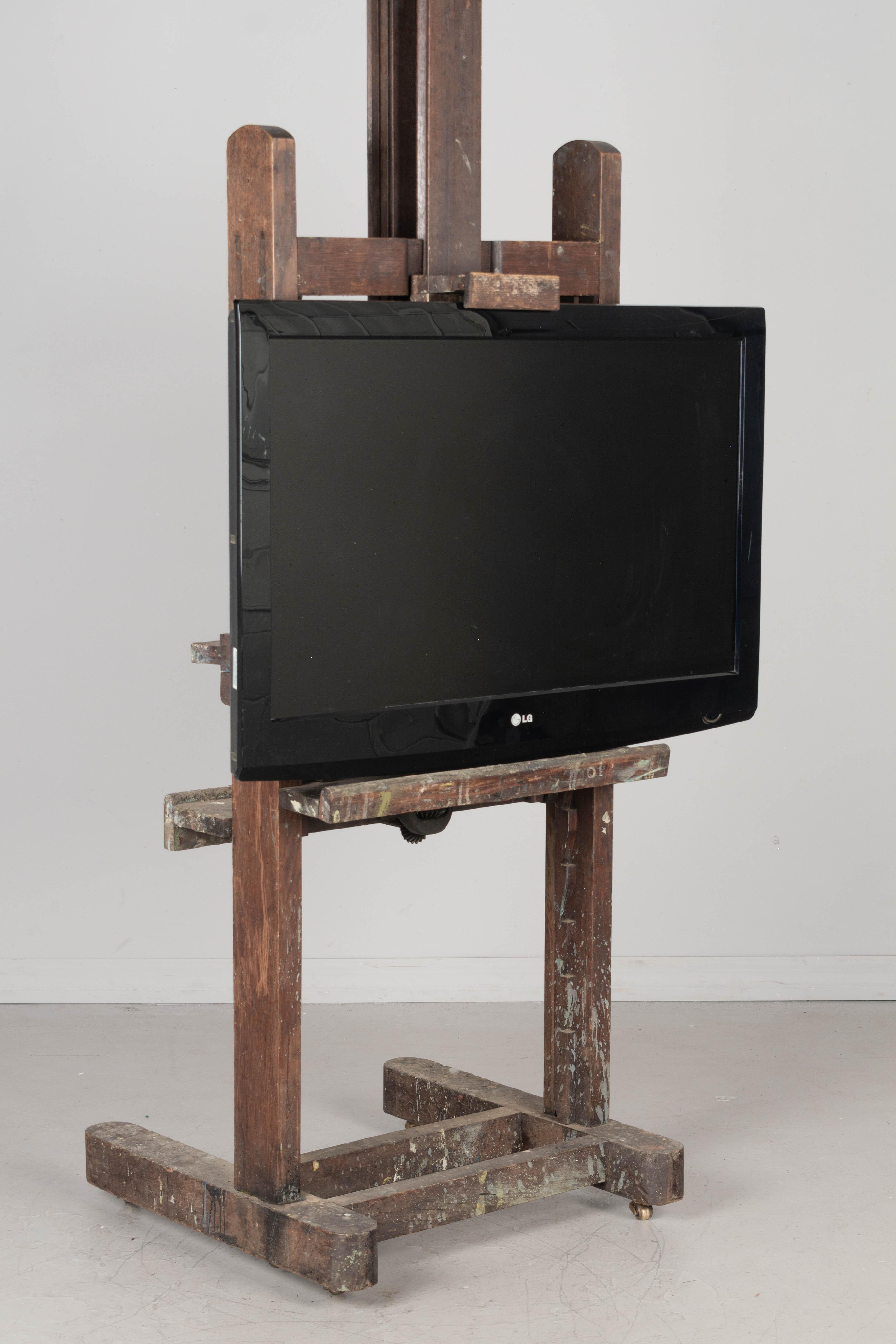 Cast Large French Artist Painter's Easel