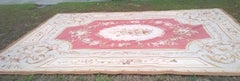 Large French Aubusson Carpet "Grand Bleu" 20th Century