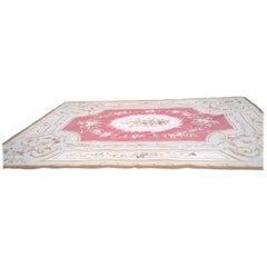 Large French Aubusson Carpet "Grand Bleu" 20th Century