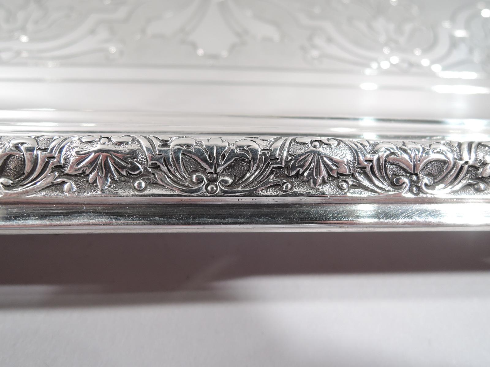 19th Century Large French Belle Époque Classical Silver Tray by Cardeilhac